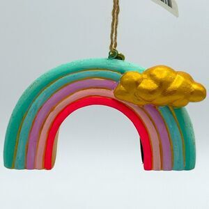 New- Glitter ville Rainbow Christmas Ornament